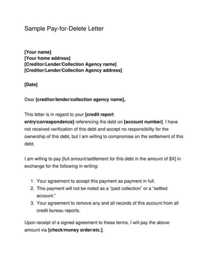 Are pay for delete letters legal?