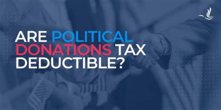 Are political donations deductible 2020?