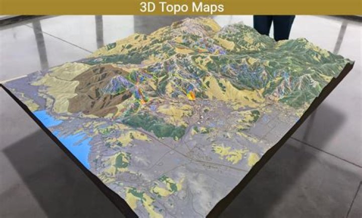 Are topographic maps 2 D or 3 D?