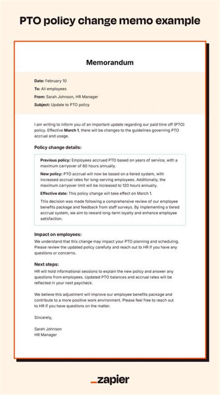 Can a company change PTO policy?