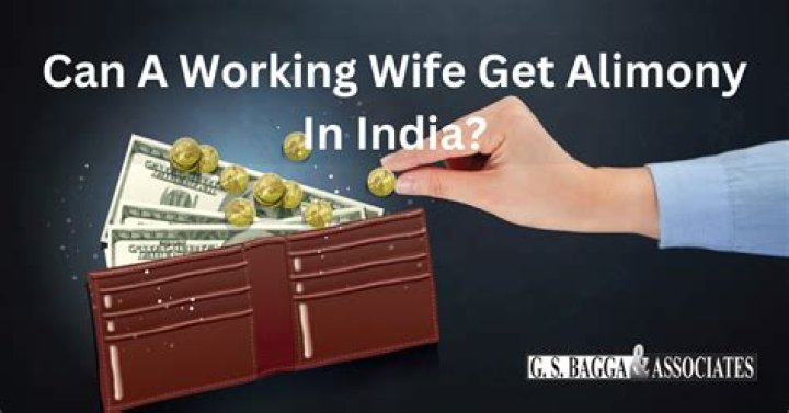 Can a working wife get alimony?