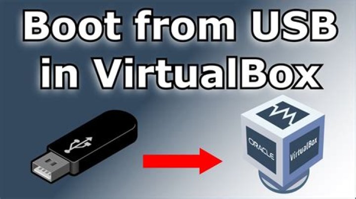 Can I boot from USB in VirtualBox?