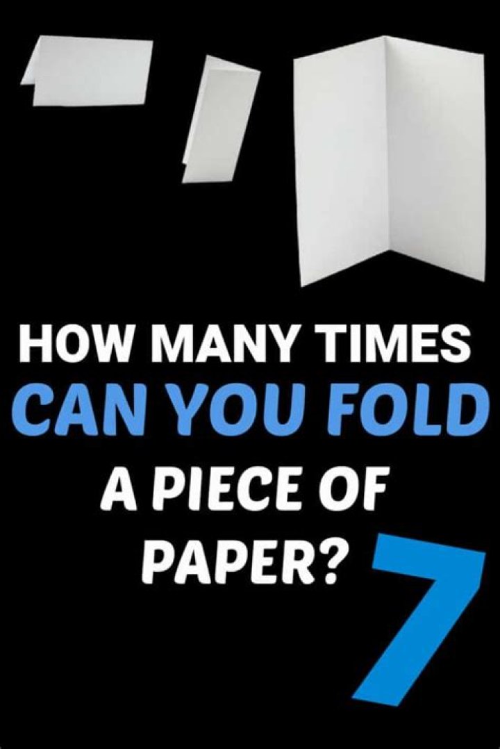 Can you fold paper 13 times?