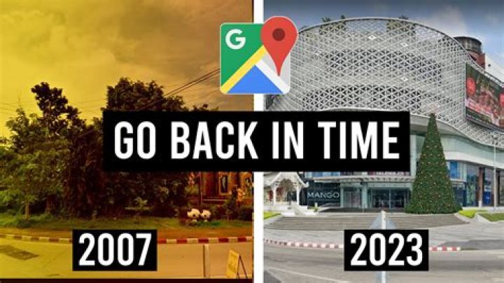 Can you look at different years on Google Maps?
