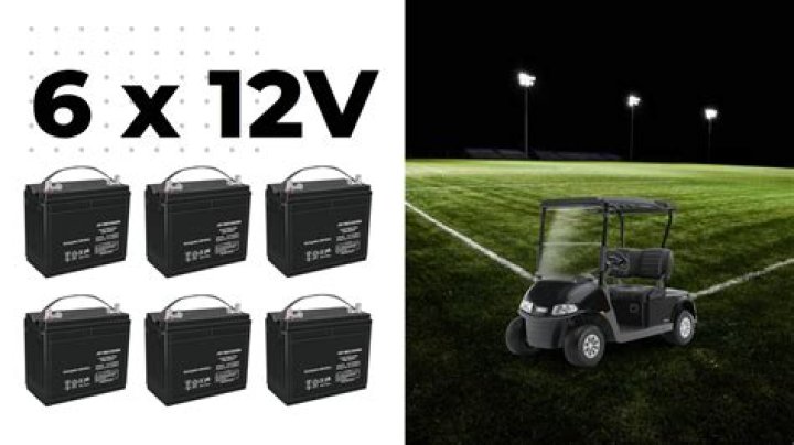 Can you run a golf cart on 12-volt batteries?