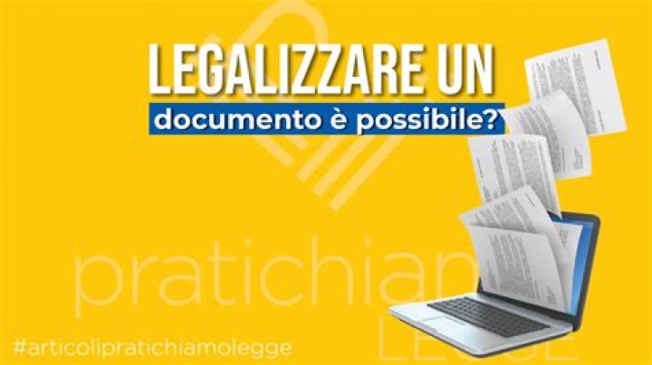 Come legalizzare un documento italiano?