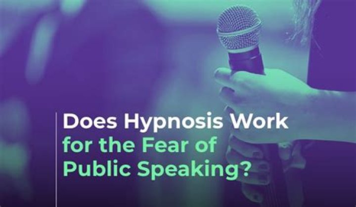 Does hypnosis work for fear of public speaking?