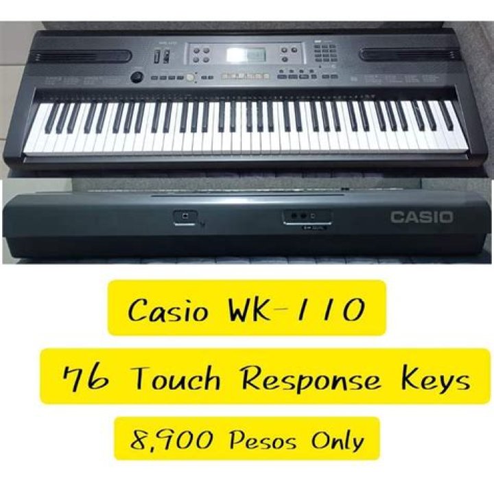 Does the Casio WK 110 have weighted keys?