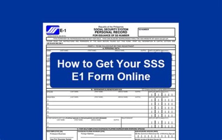 How can I get SSS e6 form?
