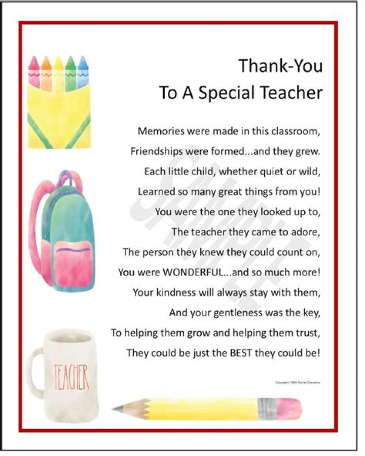 How can I thank a teacher for teaching?