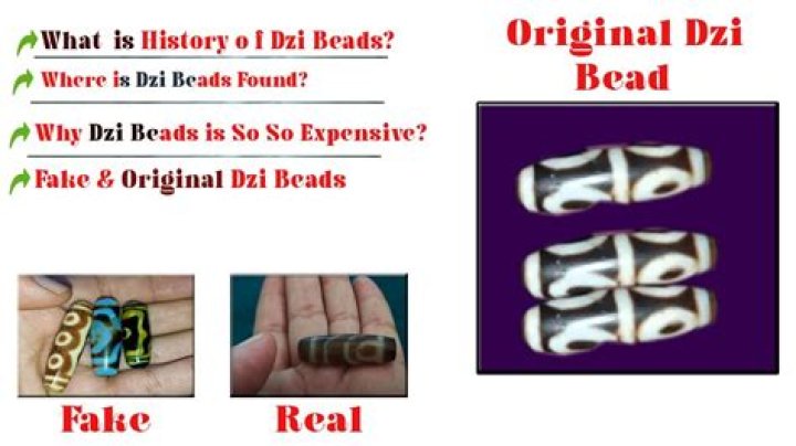 How can you tell if dzi beads are real?
