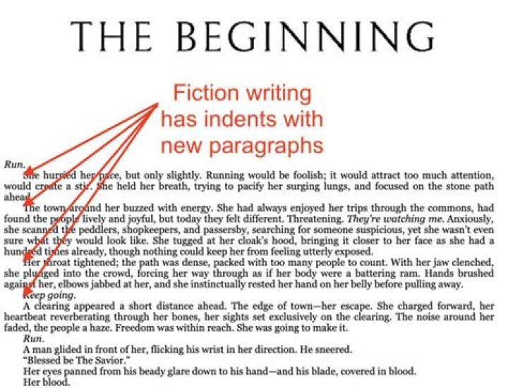 How do fiction writers usually begin?