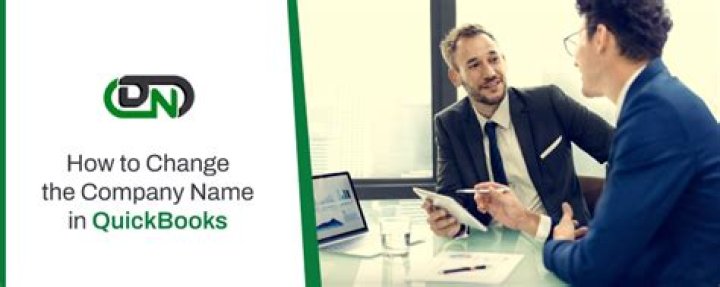 How do I change the company name in QuickBooks?