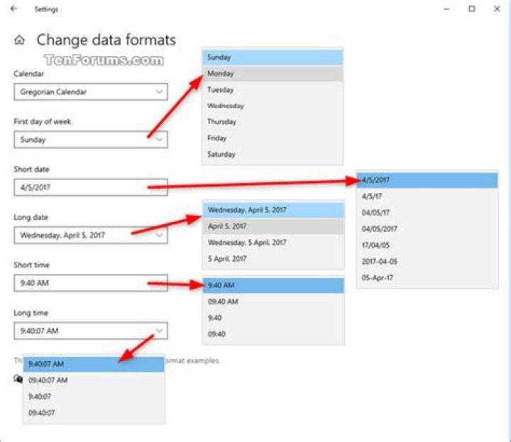 How do I change the date format in a pivot table?