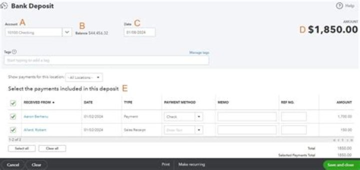 How do I enter a bank deposit in QuickBooks desktop?