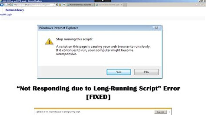 How do I fix a long running script error?
