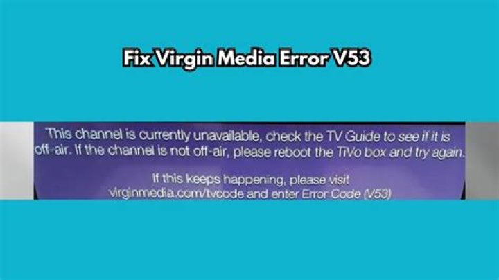 How do I fix my TiVo V53 error?