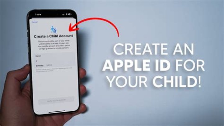 How do I set up an Apple ID for a child debit card?