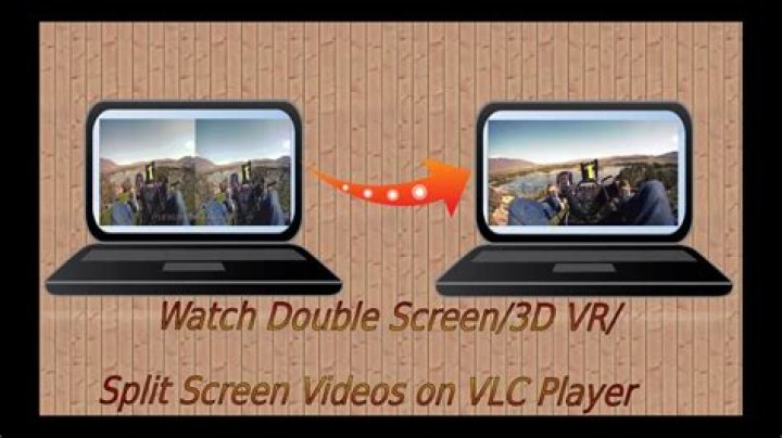 How do I watch a VR split screen video?