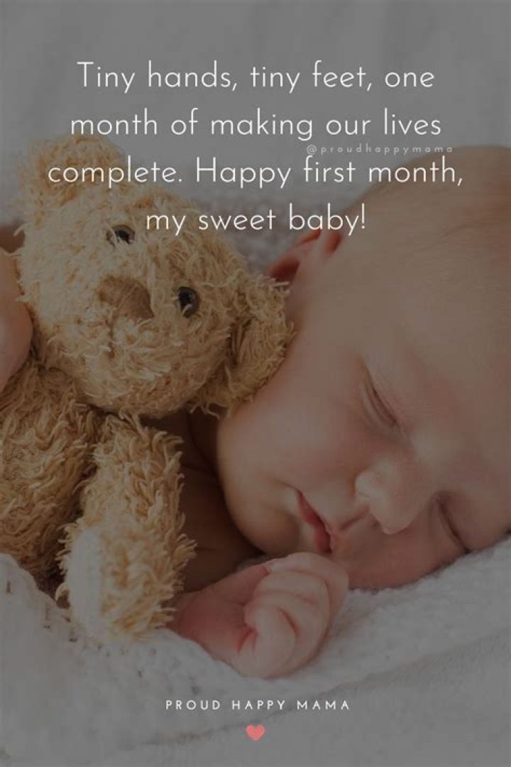 How do I wish my 1 month old happy?