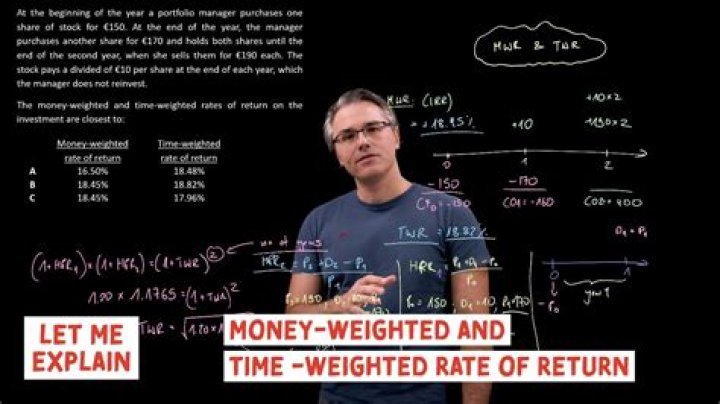 How do you calculate time weighted return?