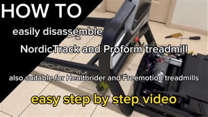 How do you disassemble a cross trainer?