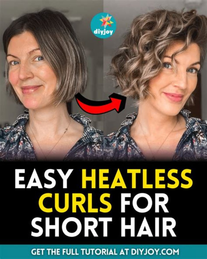 How do you make soft curls in short hair without heat?