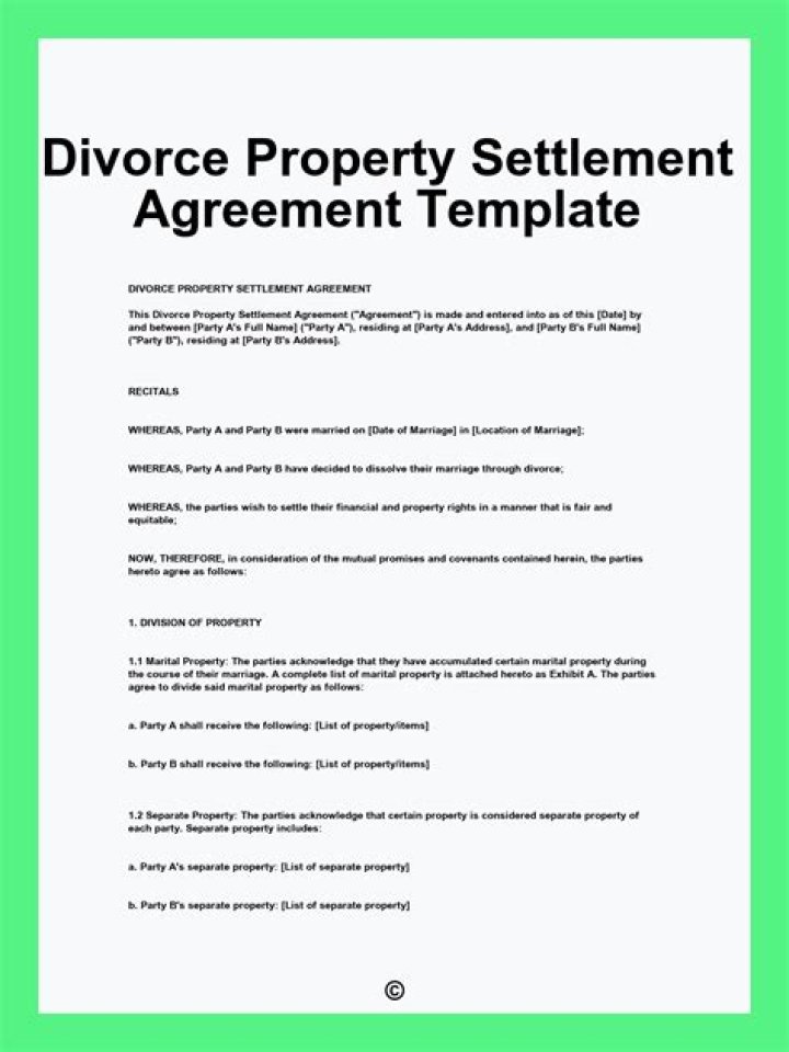 How do you negotiate a financial settlement in a divorce?