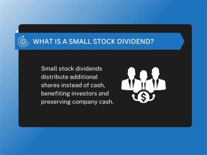 How do you record a small stock dividend?