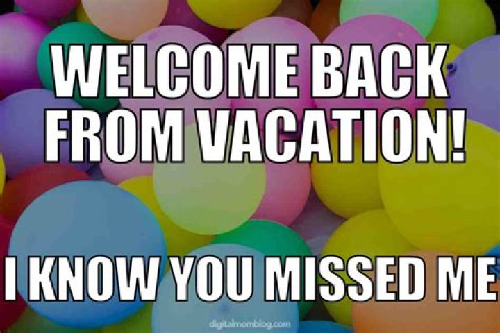How do you say welcome back after vacation?