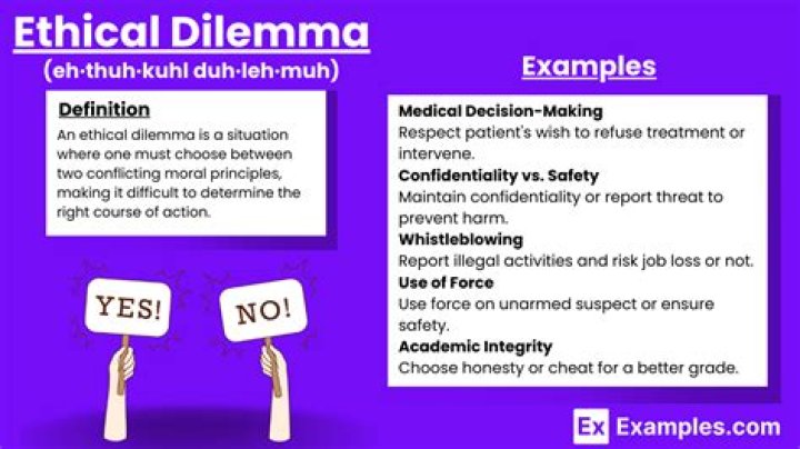 How do you solve an ethical dilemma example?