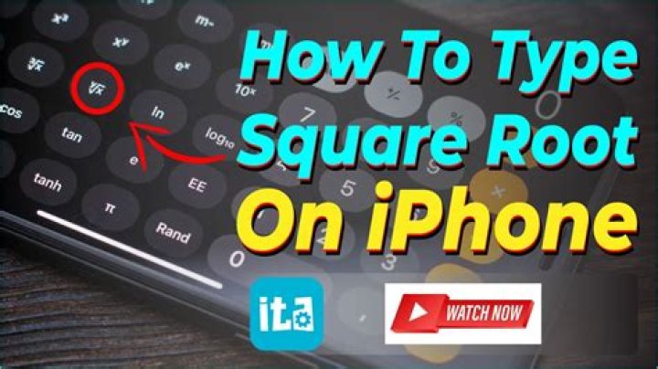 How do you type a square root sign?