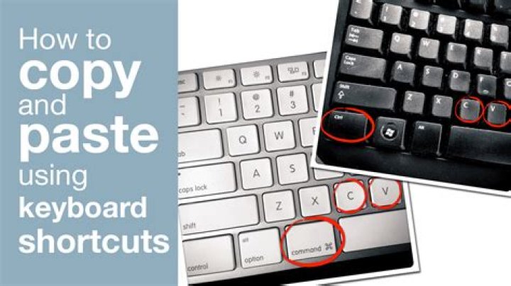How do you use keyboard to copy and paste?
