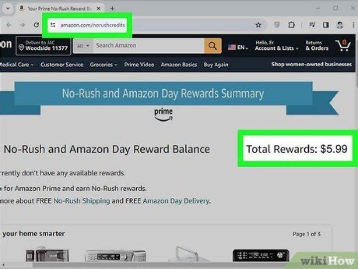 How do you use no rush rewards on Amazon Prime?