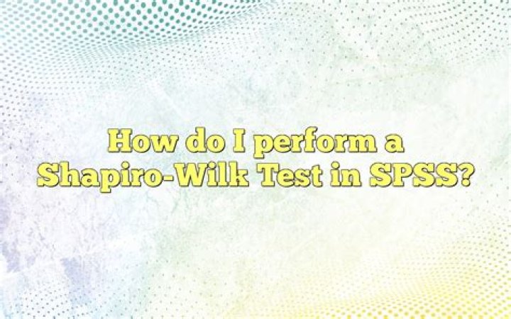 How do you use Shapiro-Wilk test in Excel?
