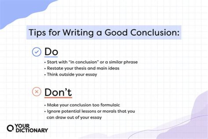 How do you write a good conclusion for a speech?