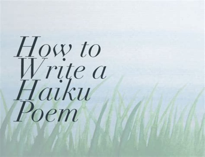 How do you write a haiku poem about nature?
