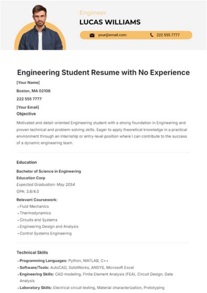 How do you write an engineering student resume?