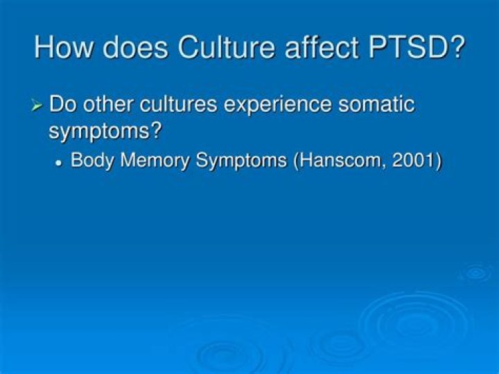 How does culture affect PTSD?