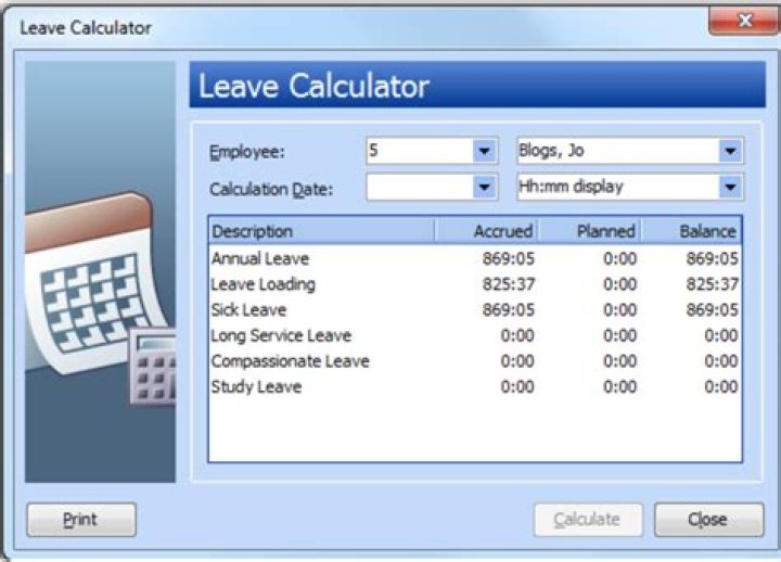 How is paid leave calculated?