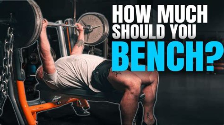 How many kg can the average man bench?