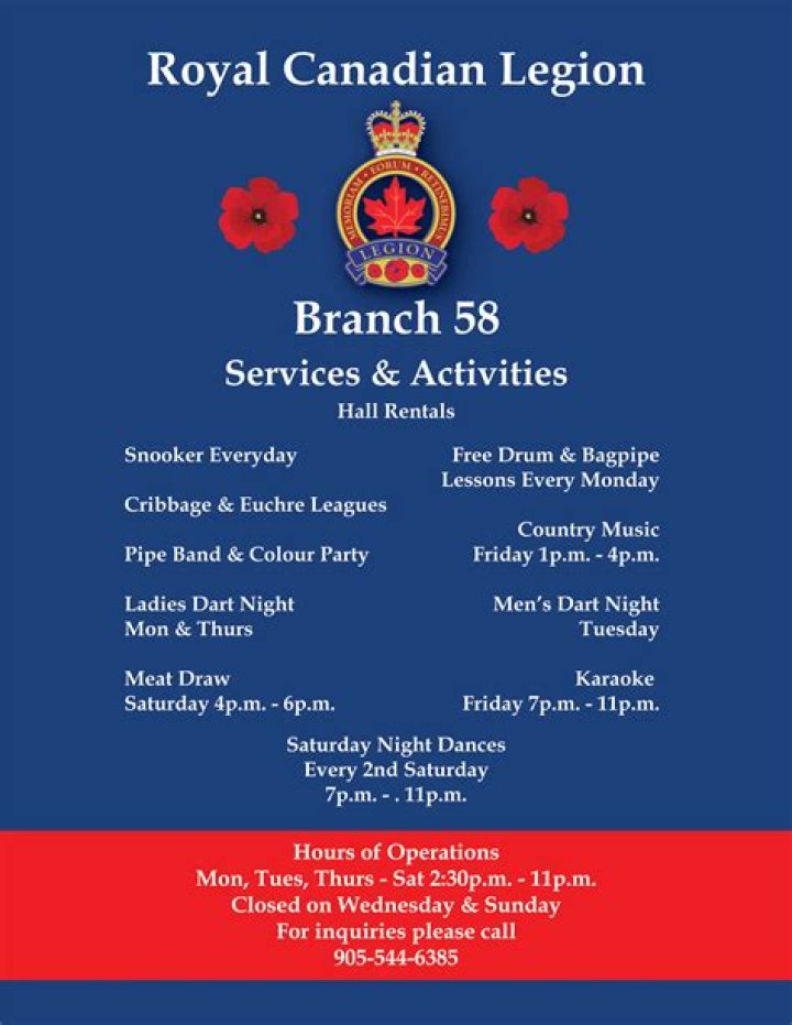 How many Royal Canadian Legion branches are there in Canada?