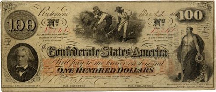 How much is a Confederate $100 bill worth?