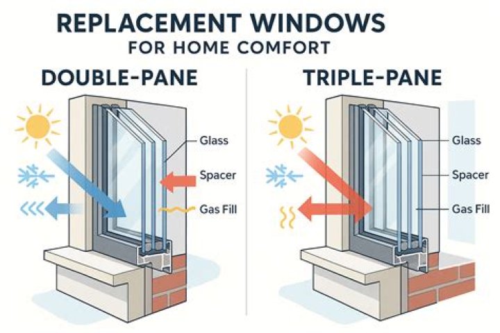How much is a double-pane glass window?