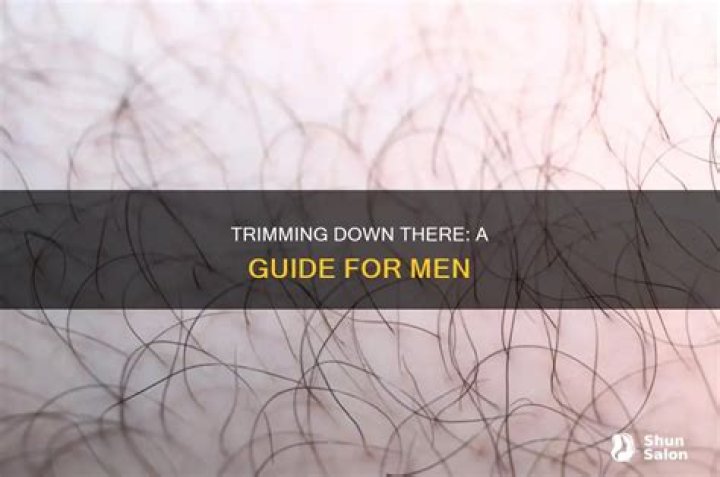 How should a man trim his body hair?