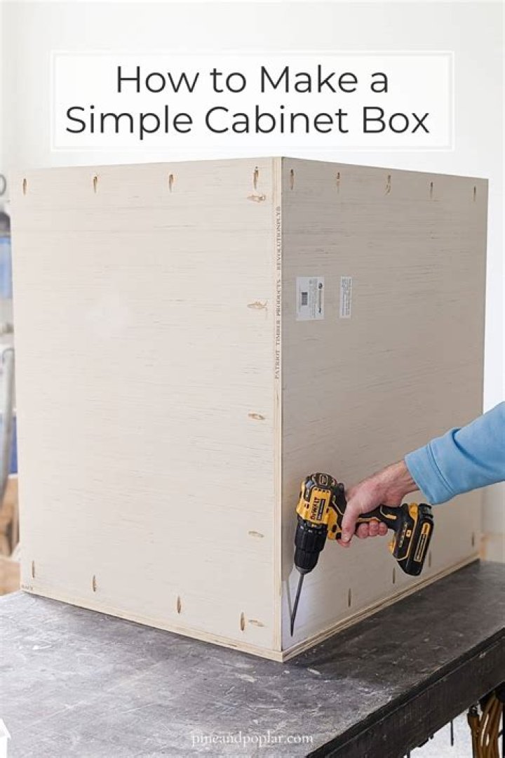 How thick should a cabinet box be?