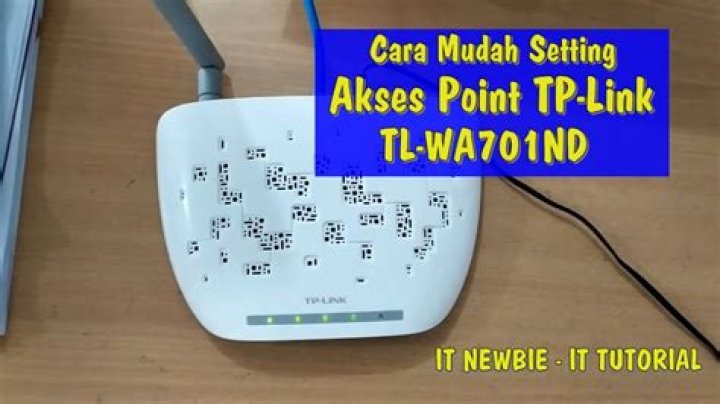 How to configure tl WA701ND access point?