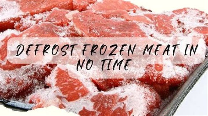 Is it safe to defrost frozen beef?
