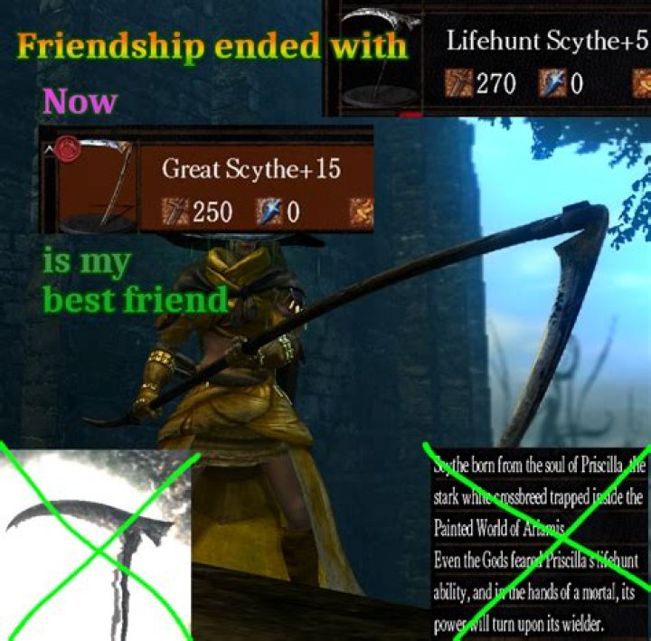 Is the Lifehunt scythe better than the great scythe?