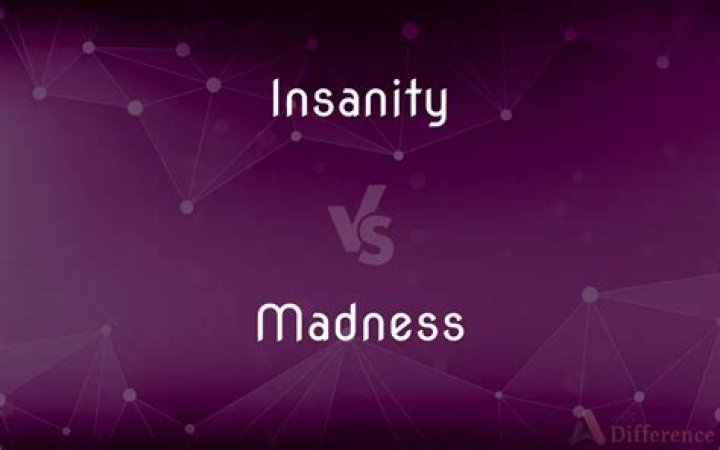Is there a difference between insanity and madness?